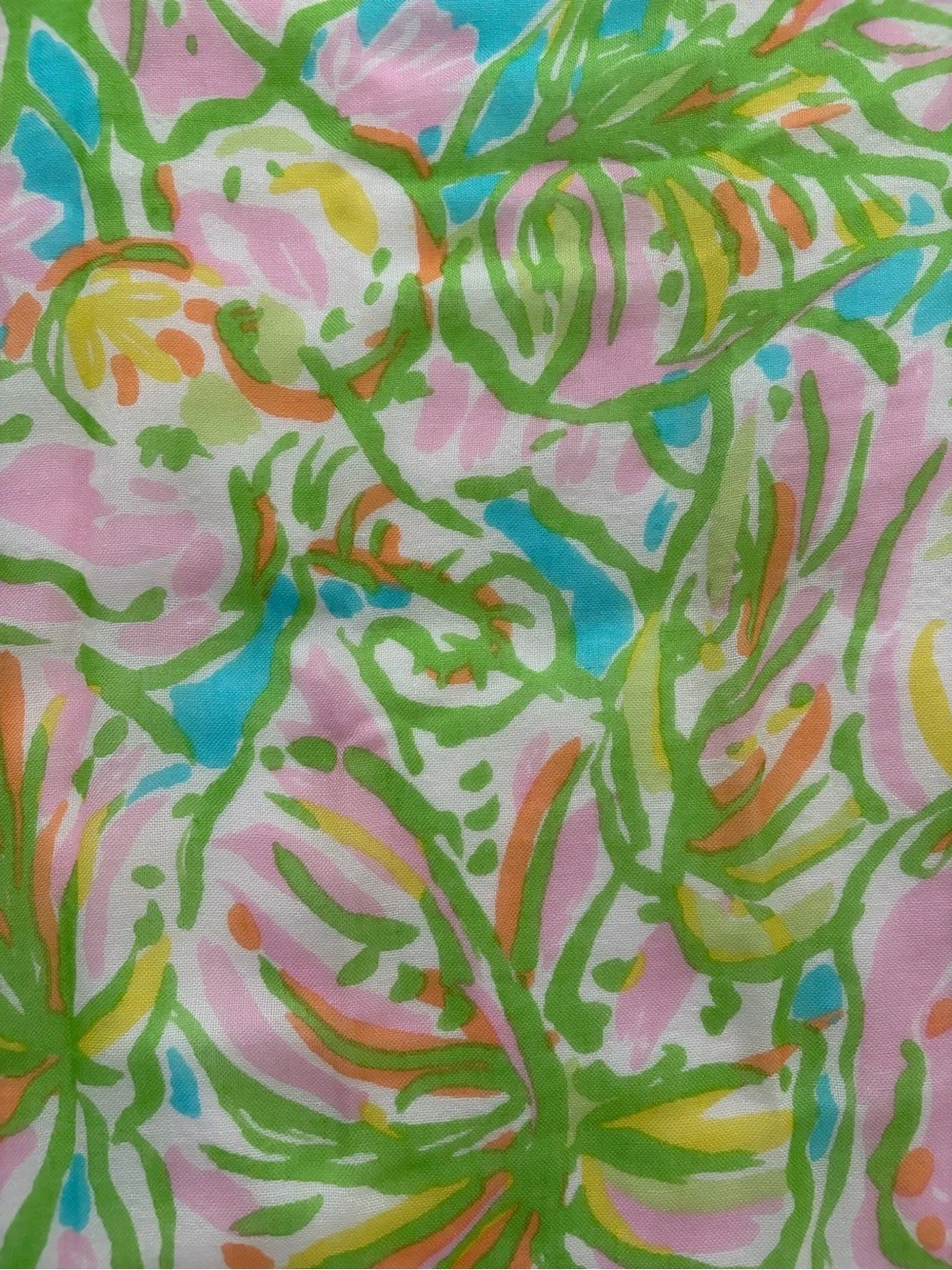 Lilly Pulitzer Murfee scarf Elephant Ears large 72x 27 pink green blue orange